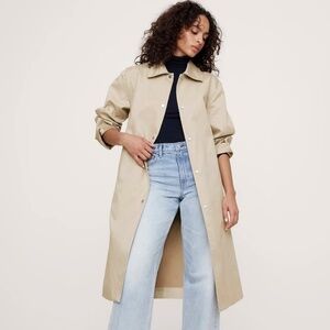 Banana Republic Bonded Cotton Mac coat small trench